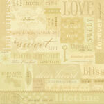 K & Company Papier - Maison Love Words Embossed