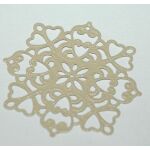 EFC Embellishments - Metall Ornament Creme-Beige