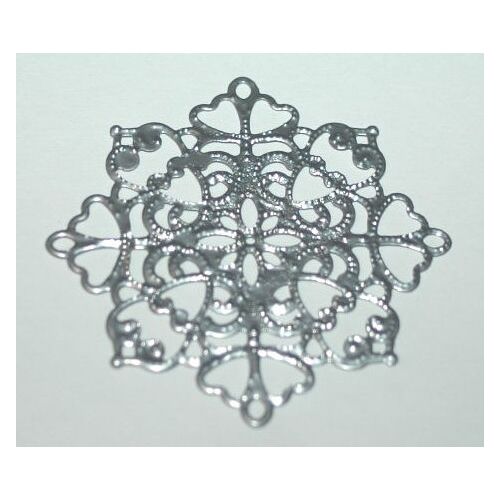 EFC Embellishments - Metall Ornament Silber