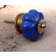 SRH Metal Art - Knob/Knopf Keramik Blau-Gold