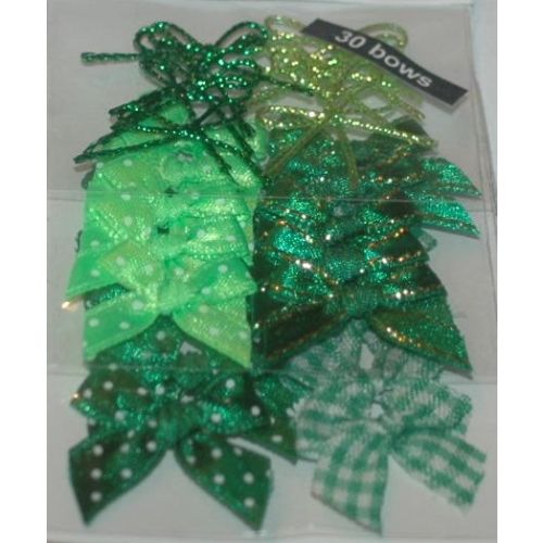 SRH Embellishments - Little Bows/Schleifen Green