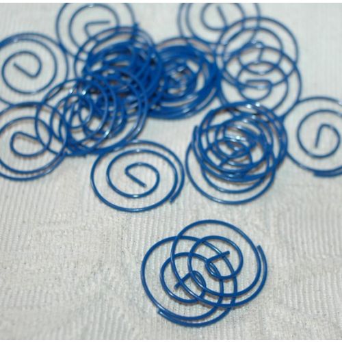 SRH Metal Art - Paper Clips Small Round Blue