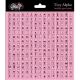 GLZ Sticker - Teeny Alphabet Bubble Gum Pink
