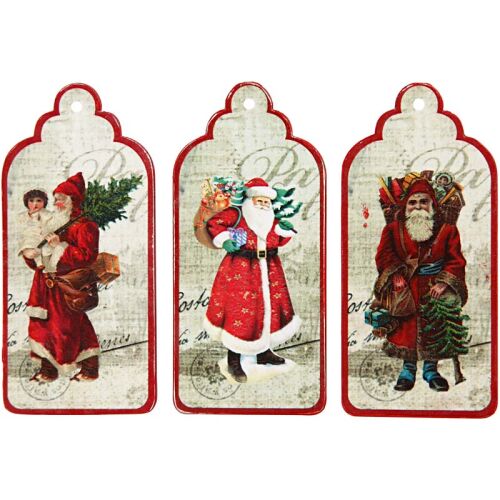 CCH Wood Art - Tags Santa