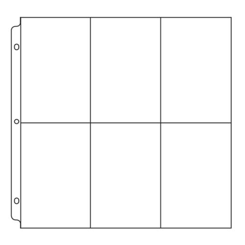 WRM Ring Page Protector/Klarsichthüllen 12"x12" (6-4x6)