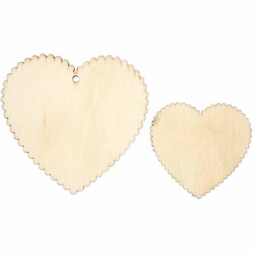 CCH Wood Art - Scalloped Herz L