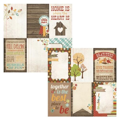 SST Cardstock - Harvest Lane Vertical Journaling Card Elements