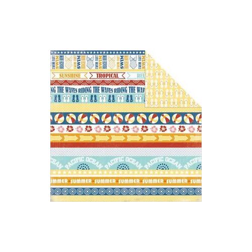 CTB Cardstock - Beach Boardwalk Tropical Borders