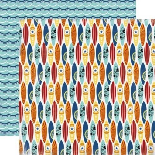 CTB Cardstock - Beach Boardwalk Surf Board