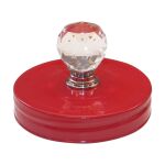 CCR Show Toppers - Lid Red with Crystal Knob für...