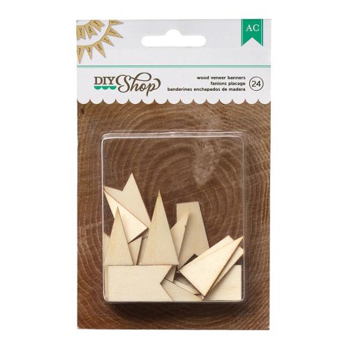 AMC Embellishments - DIY Shop Wood Veneer Pennants