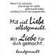 EFC Clear Stempel - Mit Liebe ...