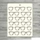 MNA Mask/Stencil/Schablone - Glasses Brille