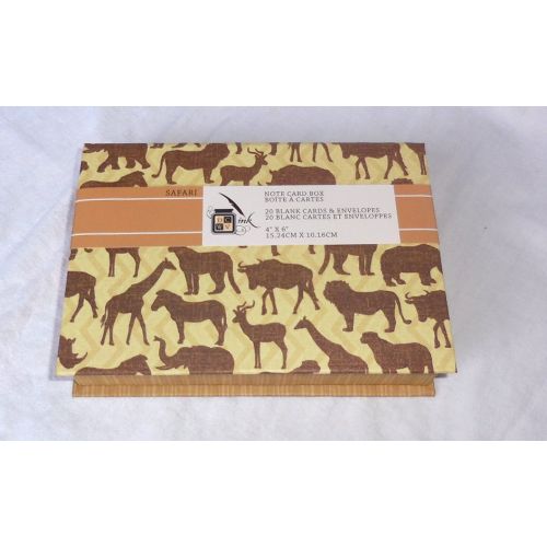 DCWV Note card Box/Karten-Set - Safari