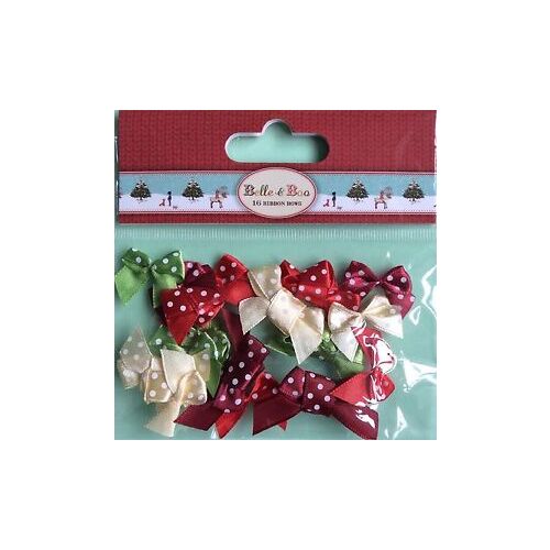 TRC Embellishments - Ribbon Bows/Schleifchen Belle & Boo Christmas