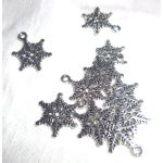 SRH Charm 5 Stück - Silver Snowflake/Schneeflocke...