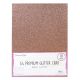 TRC A4 Glitter Cardstock - Light Rose Gold