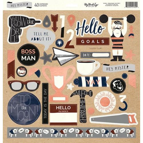 MYM Chipboard 12"x12" - Hey Mister