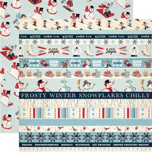 CTB Cardstock - Snow Fun Border Strips