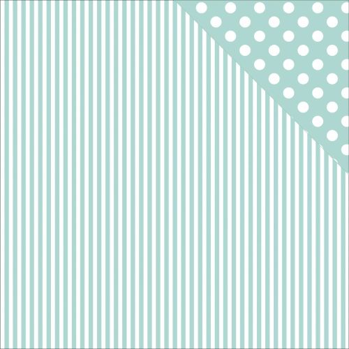 KSC Cardstock - Back to Basic Seabreeze Stripe