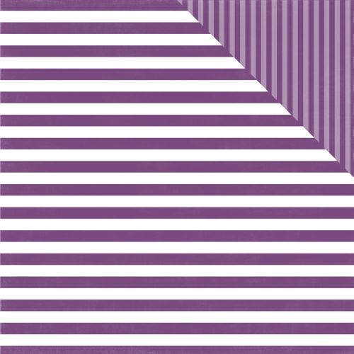 ECP Cardstock -  Girl Dots/Stripes Grape