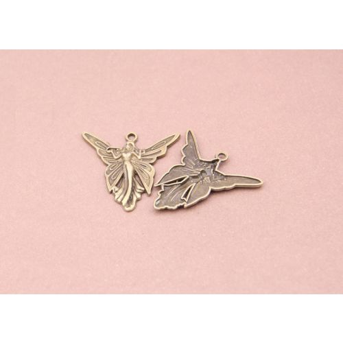 SRH Charm 3 Stück - Fee/Elfe/Butterfly Fairy Antique Bronze