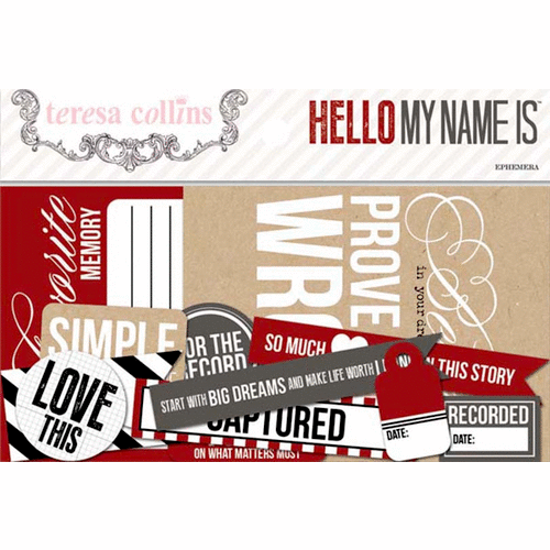 TCL Ephemera Pack - Hello My Name is