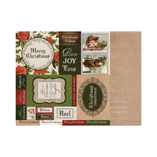 KSC Cardstock - Letters to Santa Be Merry