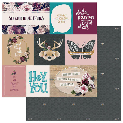 PTP Cardstock - Gypsy Rose Be Strong