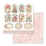 STP Paper Pad 8x8" - Pink Christmas