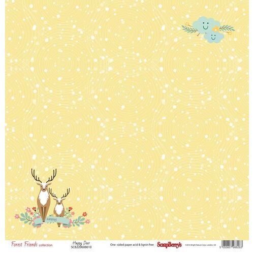 SCB Cardstock - Forest Friends Happy Deer