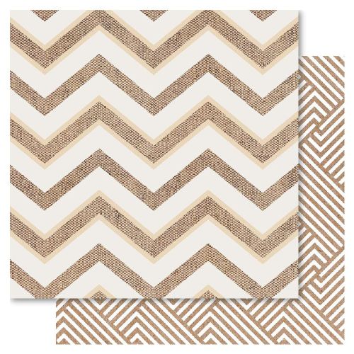 RRI Cardstock - Bella! Raw & Rustic Chevron