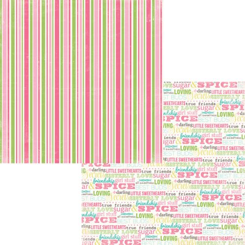 CTB Cardstock - True Friends Sugar and Spice Stripe