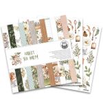 P13 Paper Pad 12x12" - Forest Tea Party