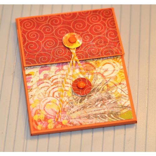 SRH Bastelkit - One Sheet Flap Book Tangerine