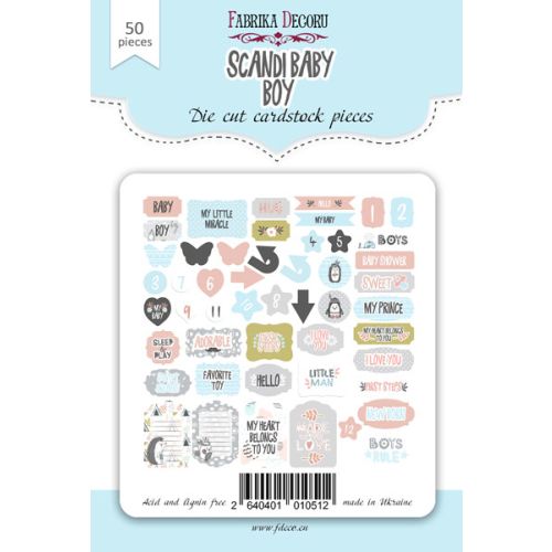 FDC Die-Cuts/Ephemera/Stanzteile - Scandi Baby Boy