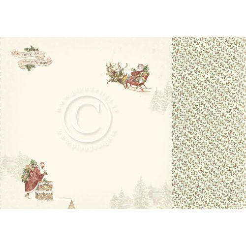 PIO Cardstock - Lets be Jolly Santa Claus is coming