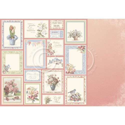 PIO Cardstock - Garden of Hope Rosy day