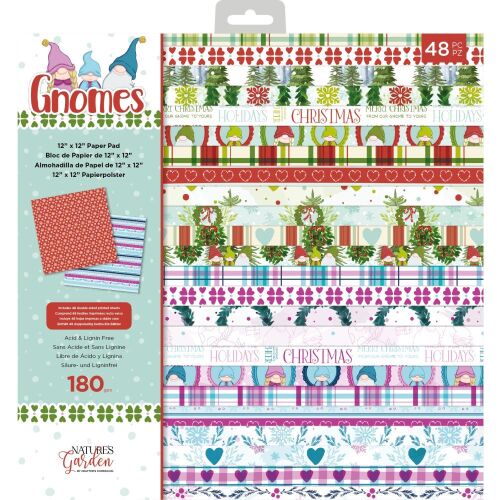 CRC Paper Pad 12"x12" - Gnomes