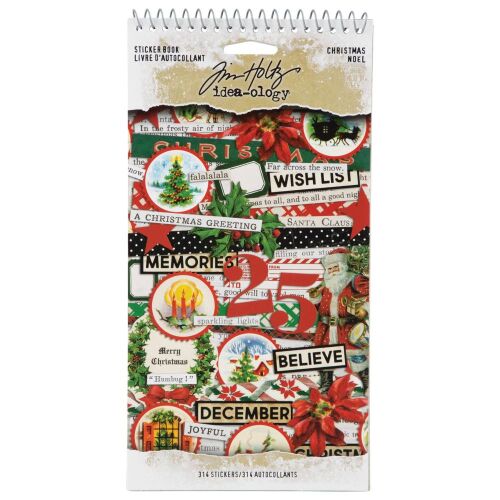 THZ Tim Holtz Stickers - Idea-Ology Sticker Book Christmas