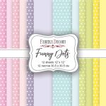 FDC Paper Pack 12x12" - Funny Dots