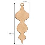 FDC Ornament-Set MDF - #469