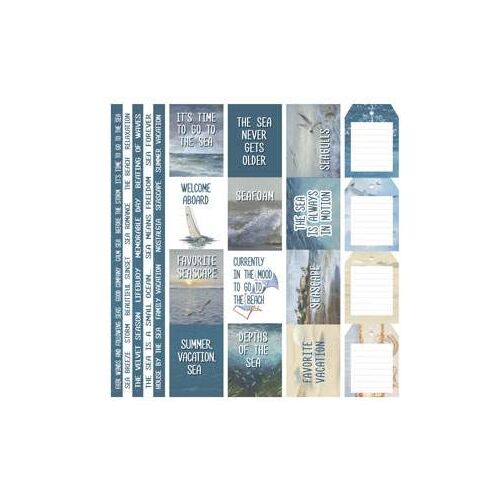 FDC Ephemera - Cut-Out Strips Memories of the Sea