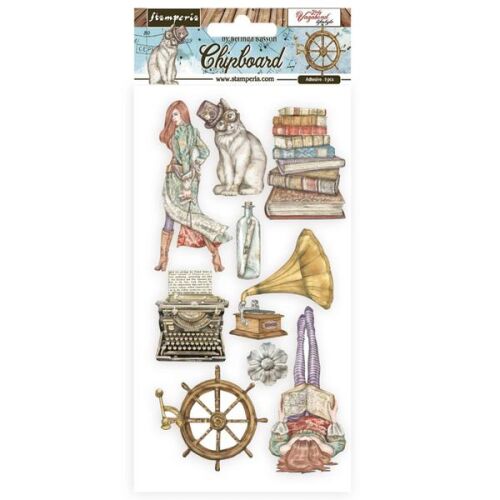 STP Chipboard Sticker 15x30 cm - Lady Vagabond Lifestyle Elements