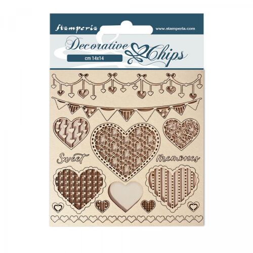 STP Decorative Chips/Laserstanzteile - Daydream Hearts