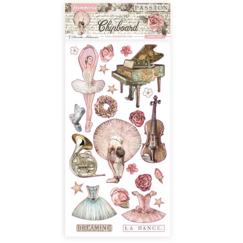 STP Chipboard Sticker 15x30 cm - Passion