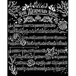 STP Thick Stencil 20x25 cm - Songs of the Sea Mermaid Song