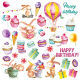 FDC Cut-Out Sheet 12"x12" - Sweet Birthday