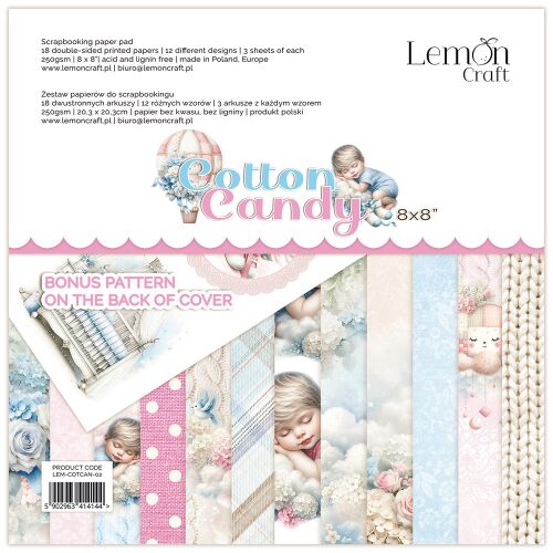 LEM Paper Pack 8"x8"- Cotton Candy