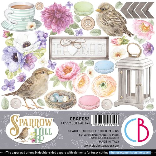 CBL Paper Pad 6x6" - Sparrow Hill Fussy Cut Pad